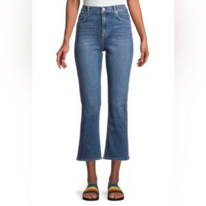 7 For All Mankind High-Rise Cropped Slim Jeans Size 31